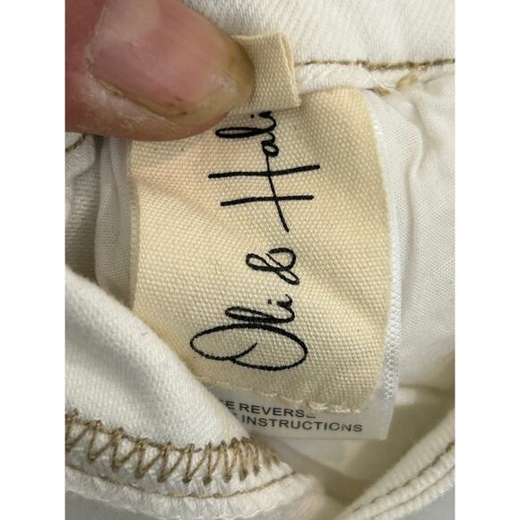 Cute Oli & Hali White Denim Jeans with Stars - Picture 12 of 13